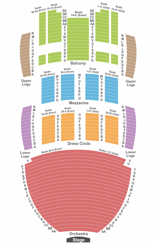 San Diego Civic Theatre Sound Of Music Seating Chart